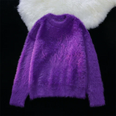 Fur Loose Knit Sweater