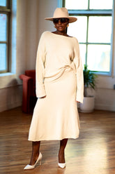 Classic Top+Skirt Knitted Set