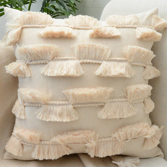 Boho Decorative Throw Pillow Covers With Tassel For Couch Bed Sofa Morocos Lumbar Tufted Pillowcase 45X45 Home Decor