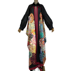 Trendy Long Sleeve Printed Cardigan - WINI