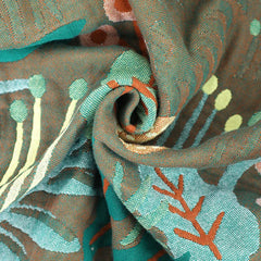 Textile City Jungle Tiger 6 Layer Cotton Gauze Towel Quilt Green Summer Cool Office Comfy Single Blanket Sofa Cover Blanket