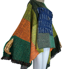 Cozy Fashionable Fringe Poncho Kaftan - WINI