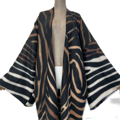 Wavy Stripe Maxi Cardigan - WINI