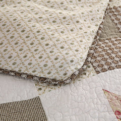 Single Double Bed Cotton Embroidered Patchwork 3 Piece Quilted Quilt Light Quilt Pillow Cover lençol de cama casal أسرّة