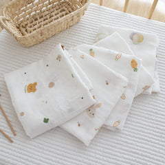 Newborn Baby Swaddle Blanket Summer Bamboo Cotton Muslin Swaddle Soft Bedding Thin Receive Blankets Stroller Cover