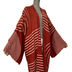 Stylish Winter Printed Kimono Cardigan - WINI