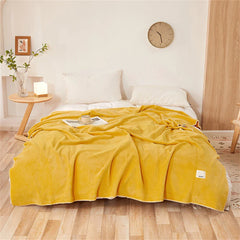 Flannel Blanket Soft Bedspread Shawl Blankets for Beds Sofa Office Napping Warm Bedding Throw Blanket