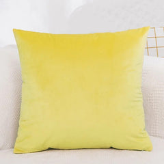 45x45cm Solid Color Luxury Velvet Throw Pillow Case Sofa Car Seat/Back Lumbar Cushion Cover Home Decor Bed Soft Pillowcase
