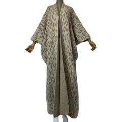 Minimalist Leopard Print Maxi Cardigan - WINI