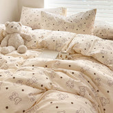 Ins Simple Flower Bed LinenTwin Full Queen King Size Bed Sheets Set Adults Kids Floral Bed Comforter Sets Bed Duvets Kawaii