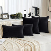 Set of 2 Velvet Throw Pillow Case Cushion Cover 30x50cm 45x45cm 50x50cm 60x60cm Home Decor Cojines Black Green Grey