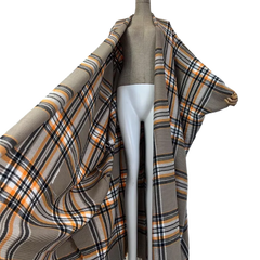 Cozy Plaid Kimono Cardigan - WINI