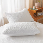 1 pc Waterproof Quilted Pillowcase Solid Color Pillow Cover Case 48x74cm Pillowsham