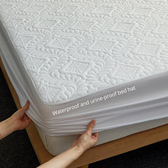 Waterproof Thick Quilted Adjustable Fitted Sheet160x200,Single-Piece Mattress Protector Cover,No Pillowcase,Prevent Urine