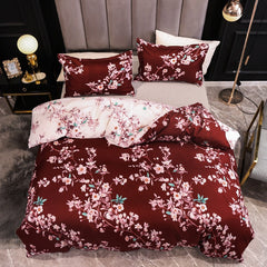 3pcs Nordic Exquisite Embroidery Bedding Set Bedroom Double Comfort Soft High Quality Quilt Cover and Pillowcase