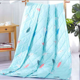 Summer Cotton Quilts Thin Air-conditioning Comforter Soft Breathable Office Nap Blanket Quilted Bed Covers and Bedspreads