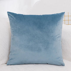 45x45cm Solid Color Luxury Velvet Throw Pillow Case Sofa Car Seat/Back Lumbar Cushion Cover Home Decor Bed Soft Pillowcase