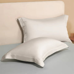 1 Pair(2 Pieces) Egyptian Cotton Pillowcases Solid Color Pillow Shams Covers