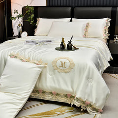 Queen Quilt Bedding Set - Lightweight Summer Quilt Full/Queen Bedspreads Queen Size- Bedding Coverlets for All Seasons