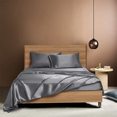 Luxury Solid Rayon King Queen Size Bed Sheet Set Satin High High Quality Bed Sheets and Pillowcases 4 Pcs Sets Bedsheet Sets