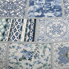 100% Cotton Modern Simplicity Interstellar Blue Sky 3pcs Printed Quilted Quilt Pillowcase