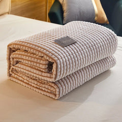 Blanket for Bed Sofa, Milk Flannel Warm Soft Winter Blankets And Throws Thick Wool Fleece Throw Bedspread Same Size