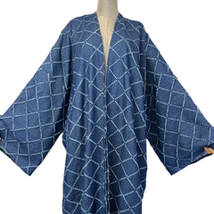 Elegant Blue Denim Winter Cardigan - WINI