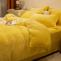 Winter Warm Duvet Cover Queen Size Bed Coral Fleece Quilt Cover King Size Bed Flannel Comforter Case Flannel Blanket Bedding