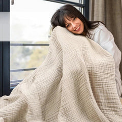 150X200cm Large Size Baby Blanket Cotton Gauze 6layer Muslin Blankets Kids Adult Bedding Soft Summer Quilt Swaddling Bath Towel