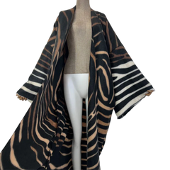 Wavy Stripe Maxi Cardigan - WINI