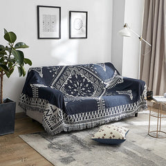 Picnic Cloth Camping RV Blankets Outdoor Rugs Sofa Bed Throw Blanket Air Condition Knitted Rugs Beach Towel Mats 2 side Print