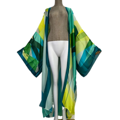 Elegant Silk Kimono Cardigan - WINI