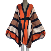 Vibrant Midi Silk Cardigan - WINI