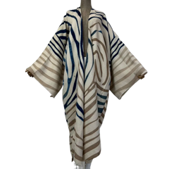 Wavy Stripe Maxi Cardigan - WINI