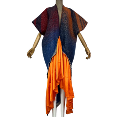 Cozy Vibrant Winter Kaftan Dress - WINI