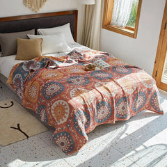 Bohemia Sofa Cover Home Bed Comforter Throw Blanket for Couch Hotel Restaurant Plaids spread on The Covers