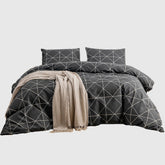 All Season Nordic Fashion Flat Sheet Set and Bedding Quilt Duvet Cover and Pillowcase for Home Decor Twin Queen King Size