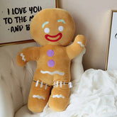 30-60cm Cartoon Cute Gingerbread Man Plush Toys & Pendant Stuffed Baby Appease Doll Biscuits Man Pillow Reindeer for Gift