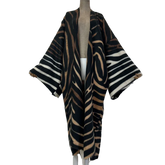 Wavy Stripe Maxi Cardigan - WINI