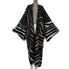 Wavy Stripe Maxi Cardigan - WINI
