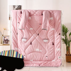 new winter warm Lazy quilt with Sleeves Mechanical Wash office Nap Covered Blanket lovely cartoon print Wearable quilted quilts