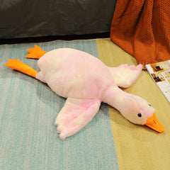 50-190cm Cute Big White Goose Plush Toy Kawaii Huge Duck Sleep Pillow Cushion Soft Stuffed Animal Doll Birthday Gift for Girl