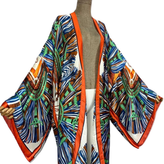 Cozy Vibrant Kimono Cardigan - WINI