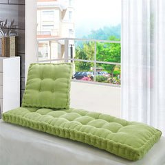 Oversized Thickened Long Bench Cushion Pad Chair Seat Cushion Decorative Pillow For Garden Lounger/Bay Window Pad Green