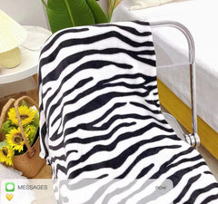 Ins Style Zebra Blanket Soft Microfiber Blanket For Bed Office Flannel Blanket Warm Throw Blanket Plush Bedspread Kids Bedding