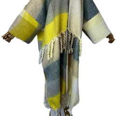 Plaid Tassel Cardigan - WINI