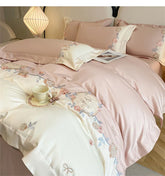 4pcs/set Grade Class A 200s Long-staple Pure Cotton High-grade 100% Cotton Embroidery Quilt Cover Pillowcases and Bedding Set