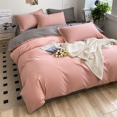 Bedding Set Boy Girl Duvet Cover Flat Sheet Pillowcase Aesthetic Bedcloth Double Cover Flat Soft Comfort Bed Sheet Pillowcase