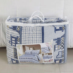 100% Cotton Small Train Kid's Quilt 3pcs Embroidered Quilted Quilt Pillowcase Free Shipping