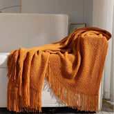 2025 new room tassel towel blanket sofa towel bedside blanket bedside flag hotel blanket